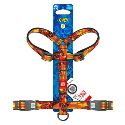 Шлея для собак WAUDOG Nylon H-подібна з QR-паспортом "Швидкість Флеша", пластиковий фастекс М (344-1080) Вінниця - фото 3
