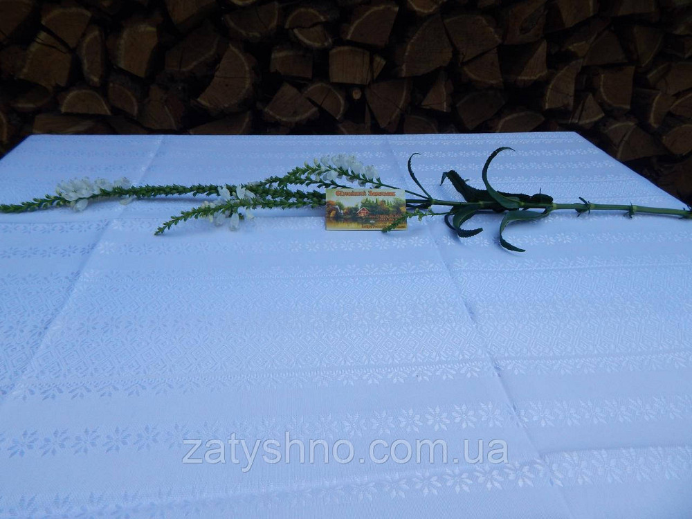 Біла скатертина бавовна Київ - фото 7