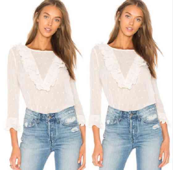 Жіноча блузка з довгим рукавом білий Київ