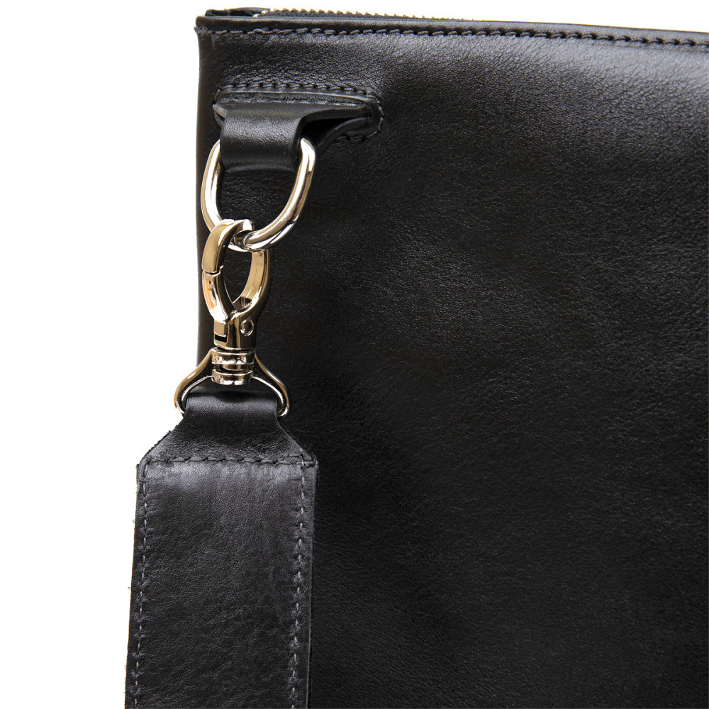 Кожаная мужская сумка для ноутбука GRANDE PELLE 11437 Черный Киев - изображение 3