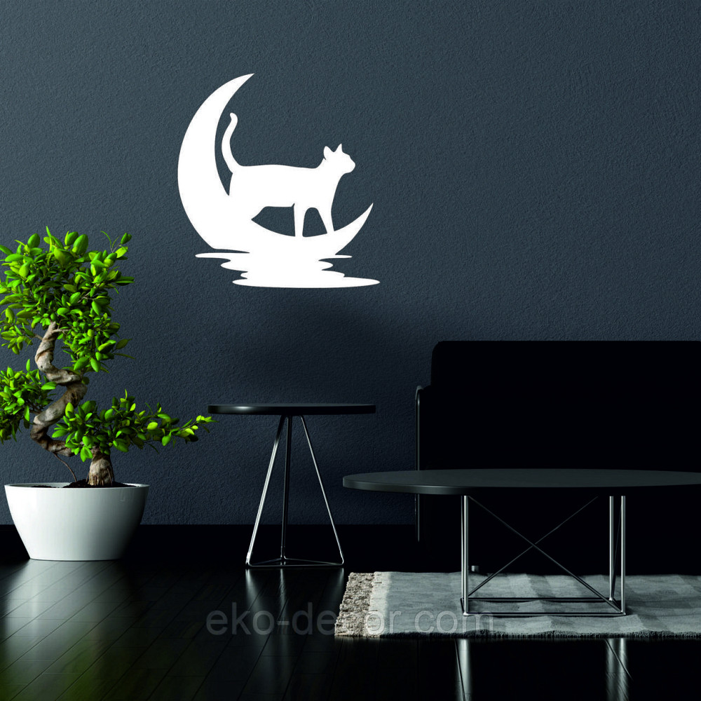 Декоративне настінне 3D Панно «Кіт» Декор на стіну з об'ємом Київ - фото 2