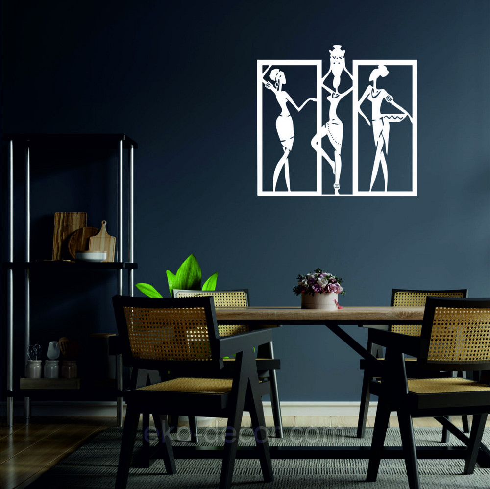 Декоративное настенное Панно «Девушка» Декор на стену 50*47 см, Белый Киев - изображение 2