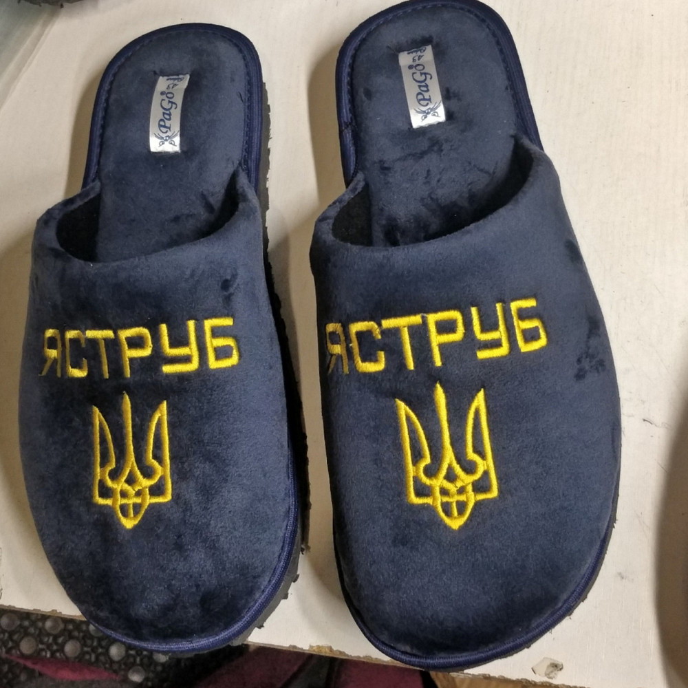 Тапочки с вышивкой женские мужские тапки на заказ от производителя Одесса - изображение 9