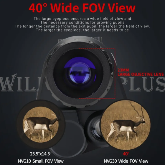 Комплект - монокуляр ночного видения NVG30 Wi-Fi 940nm + шлем (ABS-пластик) + крепления (Черный) Киев