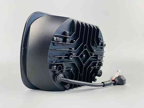 Фара LED прямокутна 95W ближній + дальній + повороти алюмінієвий корпус Мукачево