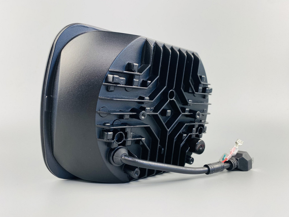 Фара LED прямоугольная 95W ближний + дальний + повороты алюминиевый корпус Мукачево - изображение 4