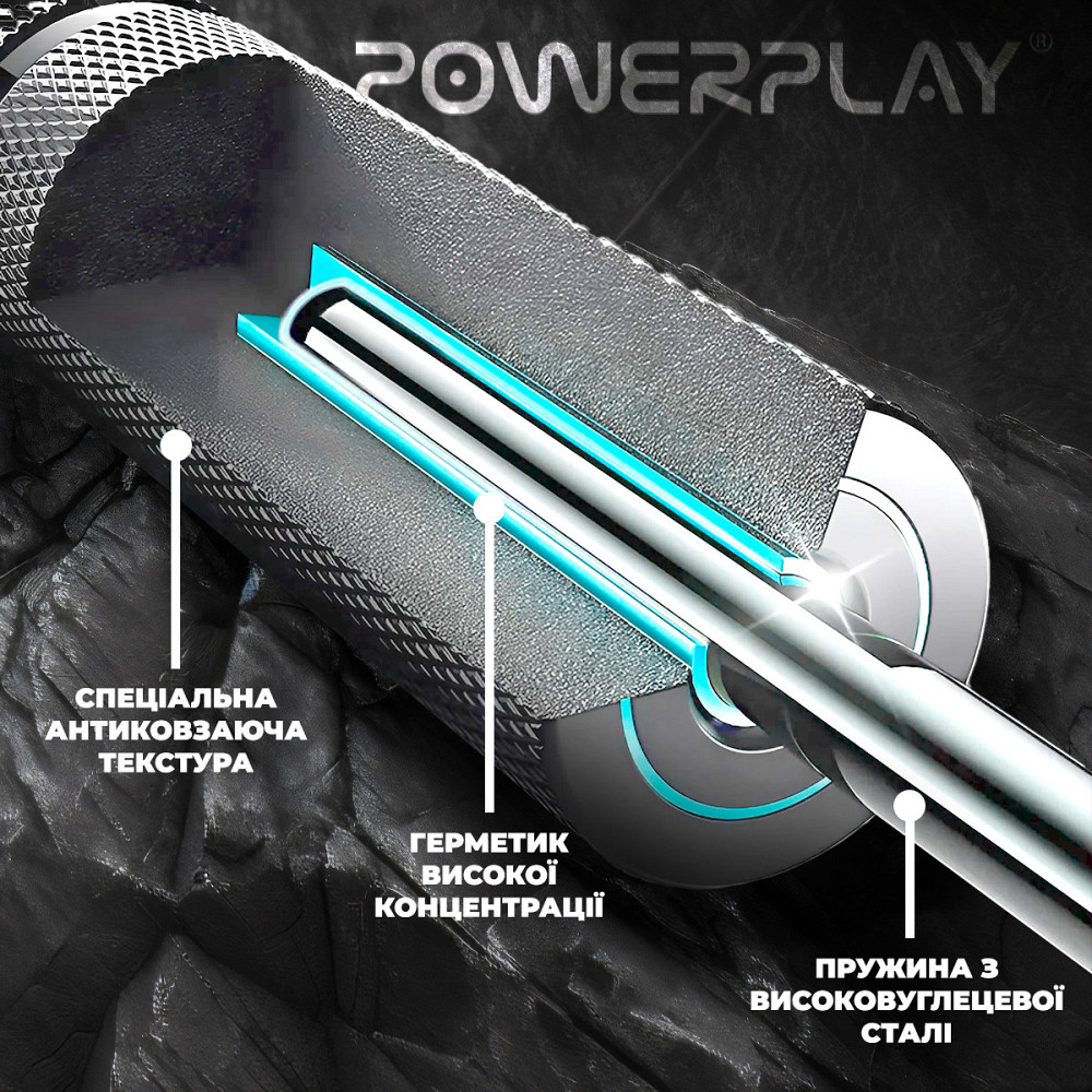 Еспандер-ножиці алюмінієвий PowerPlay 4322 (45 кг) Hand Grip Срібний Каменское - изображение 2