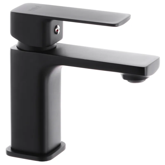 Черный смеситель для умывальника Haiba Kubus 001 (HB3928) Харьков