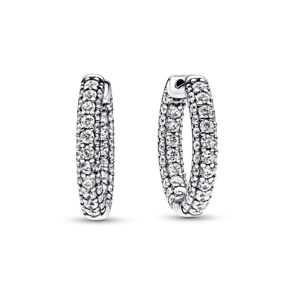 Срібні сережки Пандора "Рядок паве" MasterSem Київ - фото 1