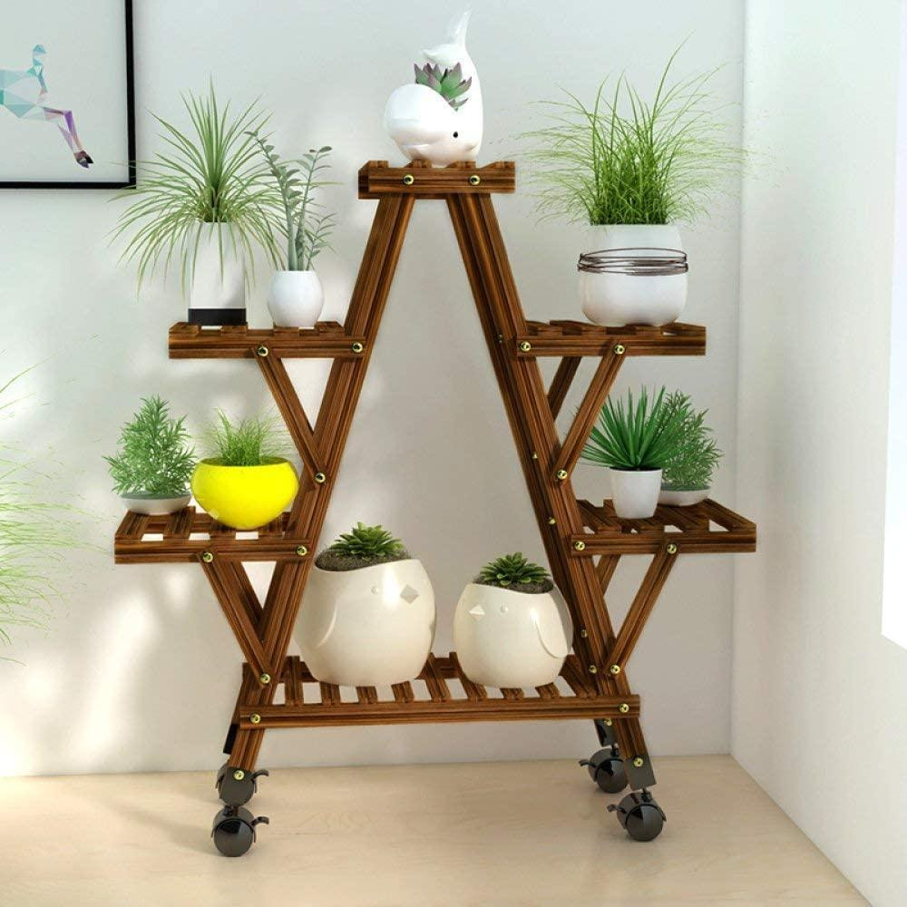 Підставка для квітів "Дре" на колесах капучино Миколаїв - фото 1