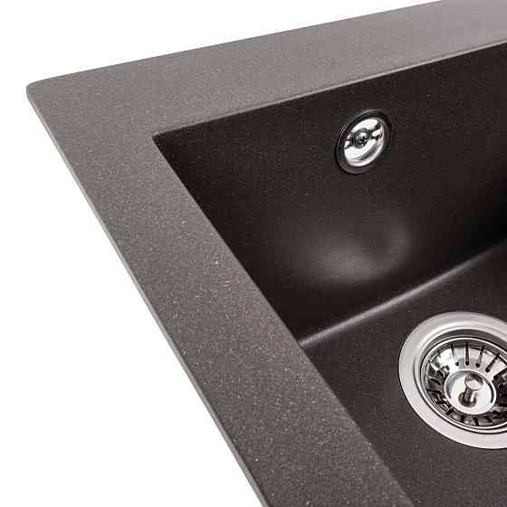 Гранітна мийка для кухні VALESO 4150 SOKIL матова Темна скеля Коломыя
