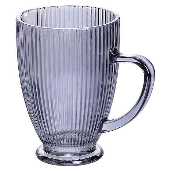 Yiwu Глек для компоту 1.2 (л) лимонаду, мохіто, сангрії прозорий ребристий фігурний скляний 18. Коломыя