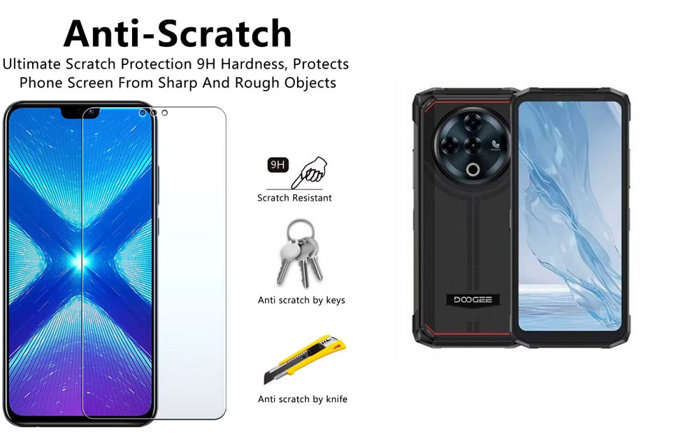 Защитное стекло NeoGlass для DOOGEE Fire 6, Fire 6 Power – ультрапрозрачное и устойчивое Киев - изображение 1