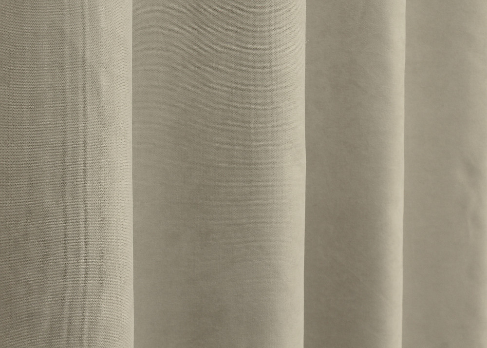 Комплект штор на люверсах VR-Textil Мікровелюр Petek № 1488ш Бежевий 150х270 см 2 шт (37-0168) Київ - фото 8