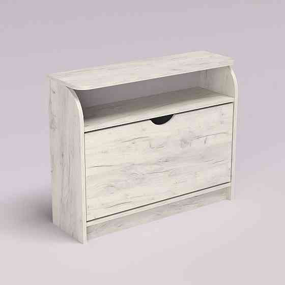 Тумба для обуви №3, Дуб Крафт Білий, 800/250/650 Львов