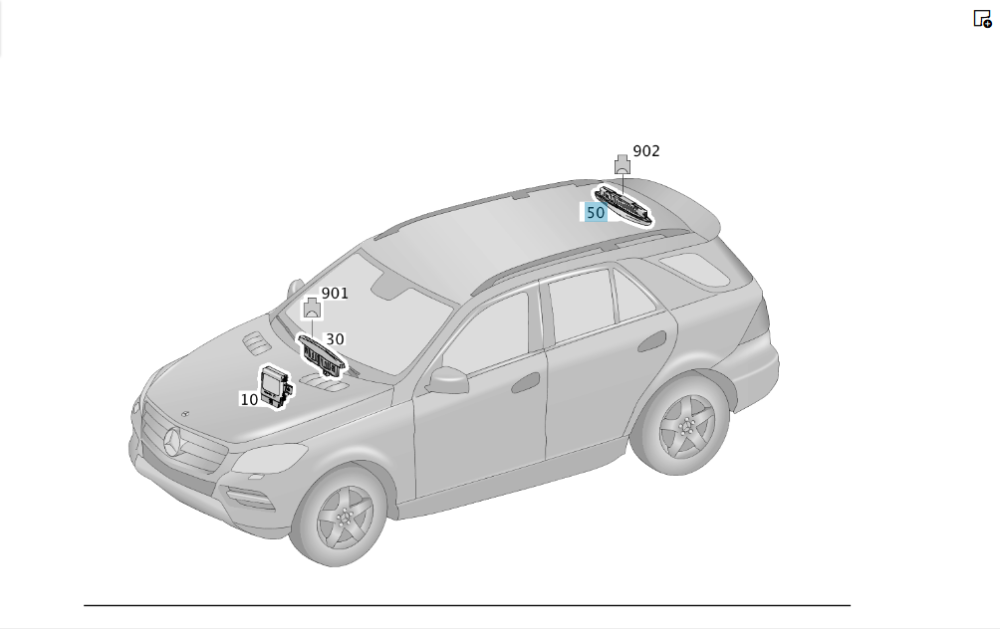 Mercedes-Benz  A0015425123 Індикатор парктроніка задній G-class W463 ML/GLE W166 GL/GLS X166 Одеса - фото 4