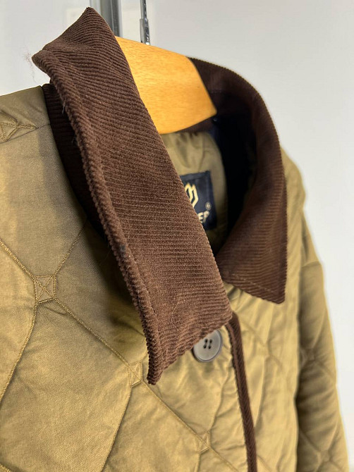 Куртка жіноча Lady Yep 9090 сорочка оверсайз стьобана демісезонна на гудзиках комбінована з вельветом коричнева, коричневий, L Київ - фото 3