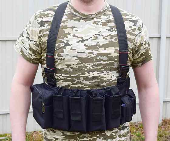 Жилет разгружающий с карманом Novator G-3 Black Киев