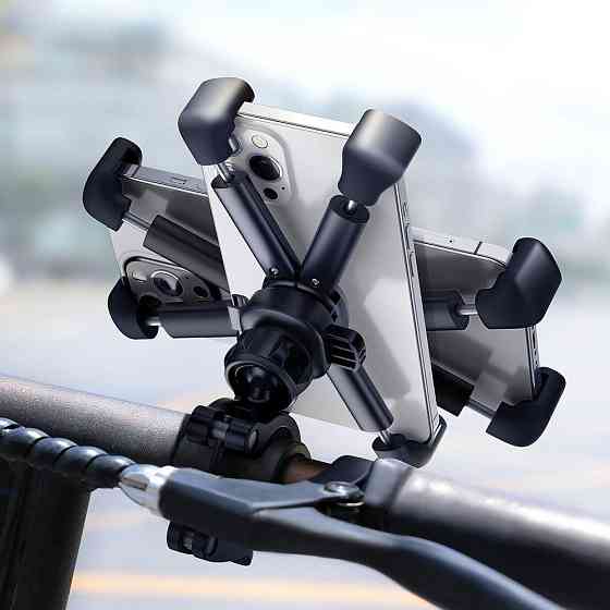Вело-мото держатель для смартфона Baseus Quick to take cycling Holder SUQX-01 (Черный) Николаев