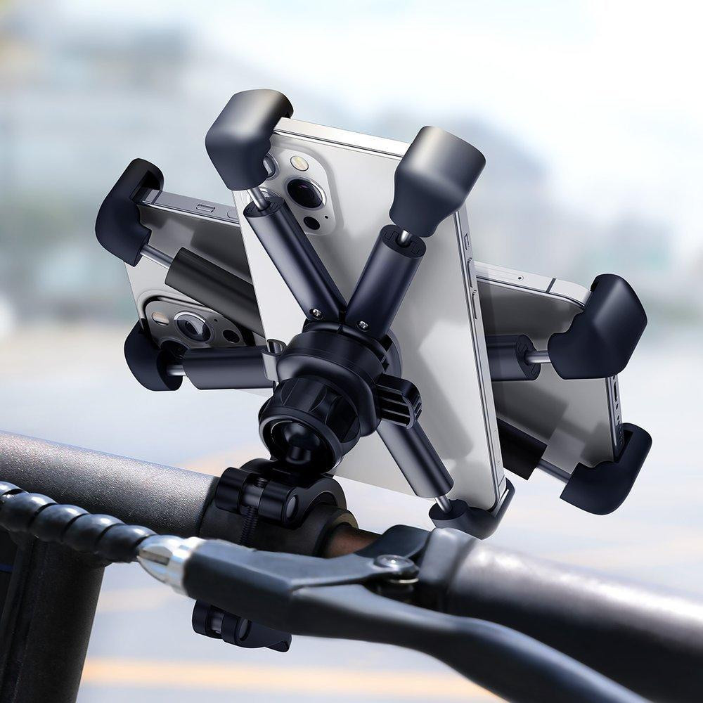Вело-мото держатель для смартфона Baseus Quick to take cycling Holder SUQX-01 (Черный) Николаев - изображение 6