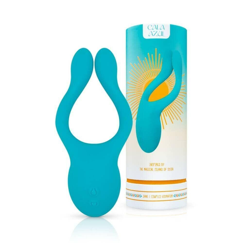 Універсальний вібратор для пар Cala Azul – Dani Couples Toy, 10 режимів Sex Aura Київ - фото 9