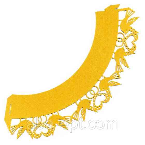 Накладка паперова декоративна ажурна для маффінів різних кольорів ( уп 20 шт) Одеса