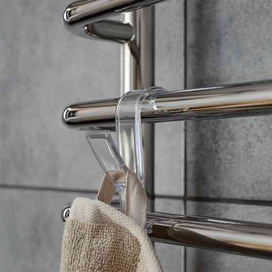 Крючок для полотенцесушителя прозрачный, комплект 2 шт. Киев