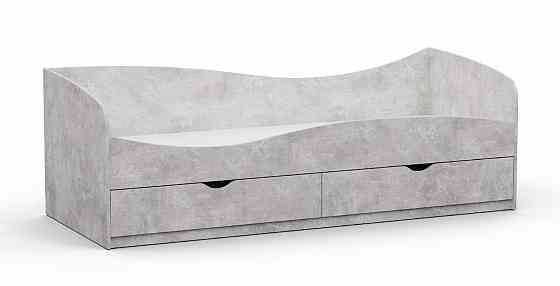 Кровать односпальная L-7, Бетон, 2030х834х680 Львов