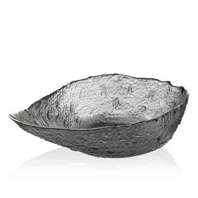 Салатник Ardesto Leaf 21.5см, скло, сірий (AR5011) Вінниця