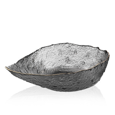 Салатник Ardesto Leaf 21.5см, скло, сірий (AR5011) Винница - изображение 2