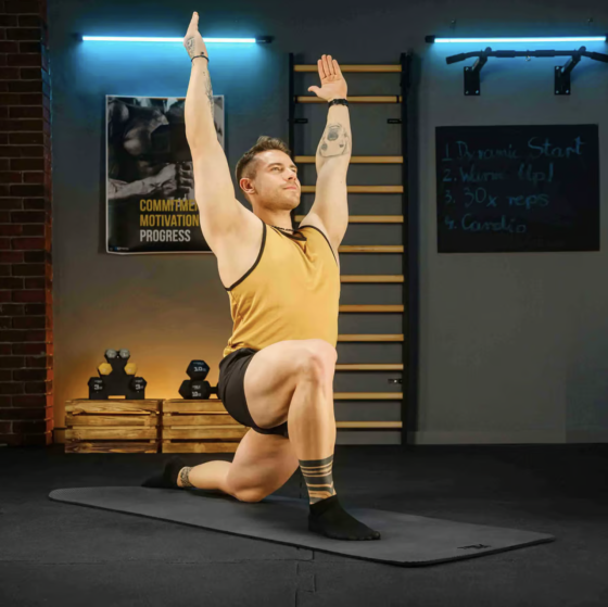 Коврик для йоги Trex Sport TX-018NGM NBR 1см 180х60 чорний Київ