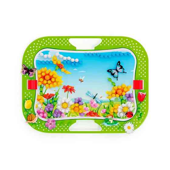 Творчий набір для занять мозаїкою Quercetti 0968-Q, 300 фішок, 16 фігурок, дошка Вінниця