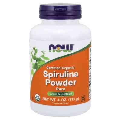 Травы Now Foods Органическая Спирулина, Порошок, Organic Spirulina, 113 гр (NF2690) Винница