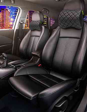 Автомобільний підголівник Comfort Trip AMF 001-5 250x200x100 з екошкіри чорний Дніпро