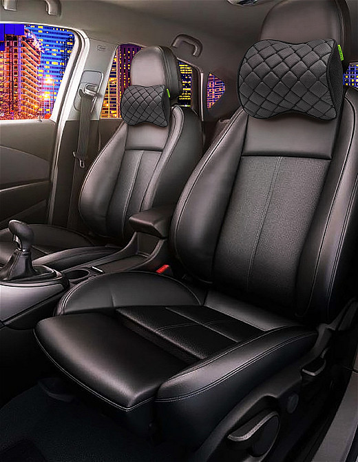 Автомобільний підголівник Comfort Trip AMF 001-5 250x200x100 з екошкіри чорний Дніпро - фото 6