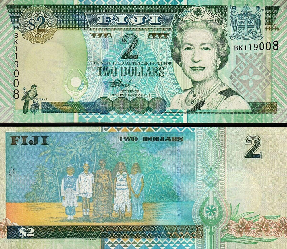ФІДЖІ / FIJI ISLANDS 2 DOLLARS 2002 UNC Полтава - изображение 1