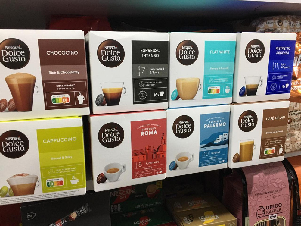 Капсули для кавомашини Nescafé Dolce Gusto — 16 шт, різні смаки: еспресо, латте, капучино, оригінал Киев - изображение 3