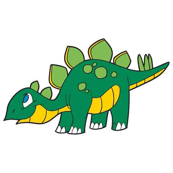 Дитяча розмальовка на полотні "Стегозаврик" 15057-AC 25х30 см Вінниця