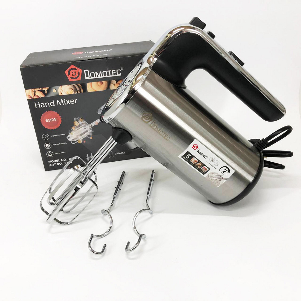Ручний міксер з різними режимами швидкості, Міксер кухонний професійний для замішування сумішей QF-16 Львів - фото 13