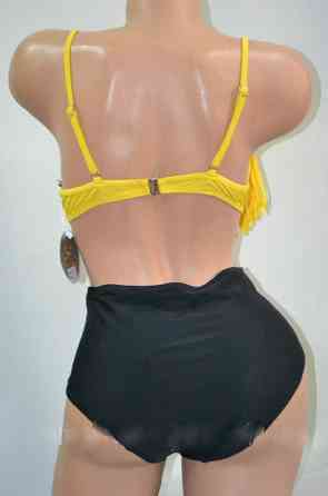 Купальник з високою талією жіночий жовто-чорний Київ