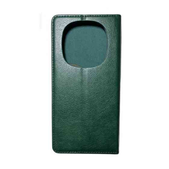 Чехол книжка Xiaomi Redmi Note 15 4G 5G Кожаный (зеленый) Одесса