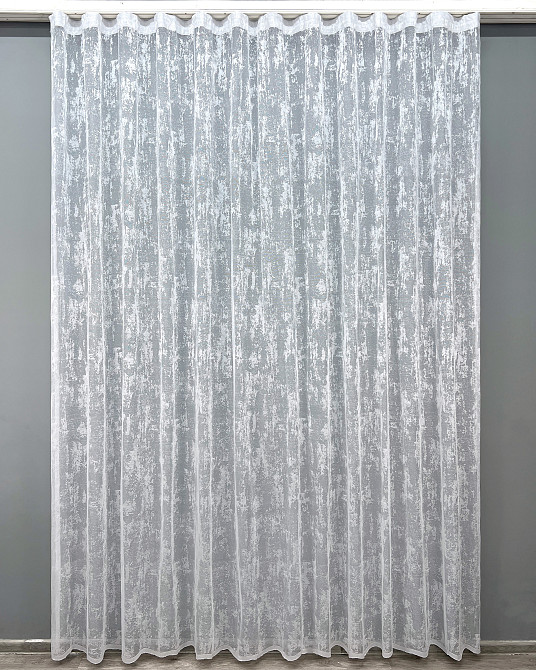 Тюль VR-Textil 1400т Мрамор Жаккард Белый 600х250 см (43-347) Киев - изображение 10