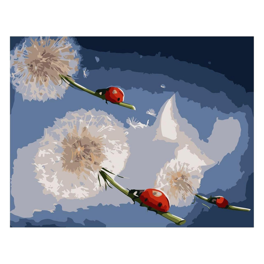 Набір для розпису по номерах SV-0058 "Сонечка на кульбабках", розміром 30х40 см, шт Київ - фото 1