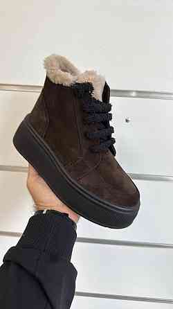 Mermaid Черевики жіночі Mermaid 801-52A коричневі (зима, замша натуральна) (6094) Коломия