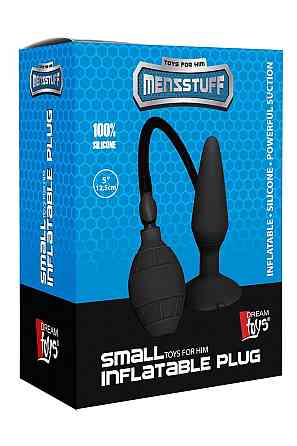 Анальный плаг расширитель с накачиванием Dream Toys Menzstuff Small Inflatable Plug черный Sex Aura Киев