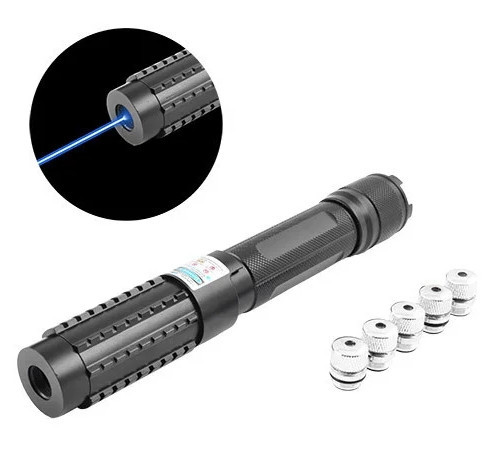 Лазерна указка YX-B015 Laser (5 насадок) Синій промінь Вінниця - фото 4