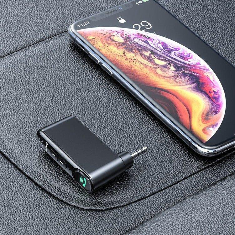 Bluetooth 5.1 приемник Baseus Type 7 c AUX выходом 3.5 мм с микрофоном для автомагнитол, колонок WXQY-01 Николаев - изображение 6