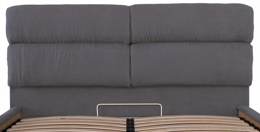 Кровать Двуспальная Oxford Comfort 180 х 200 см Мисти Dark Grey С подъемным механизмом и нишей для белья Темно-серый Днепр - изображение 19