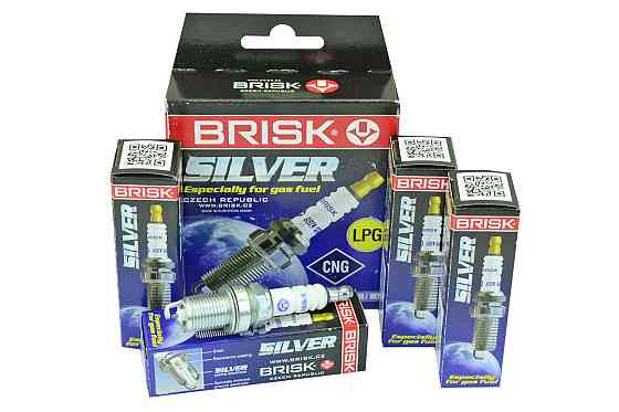 Свічки газові 2110-2112, 1118, 2170-2172, Ланос (16 кл) SILVER з резистором (к-кт 4 шт) BRISK запалювання Мукачево