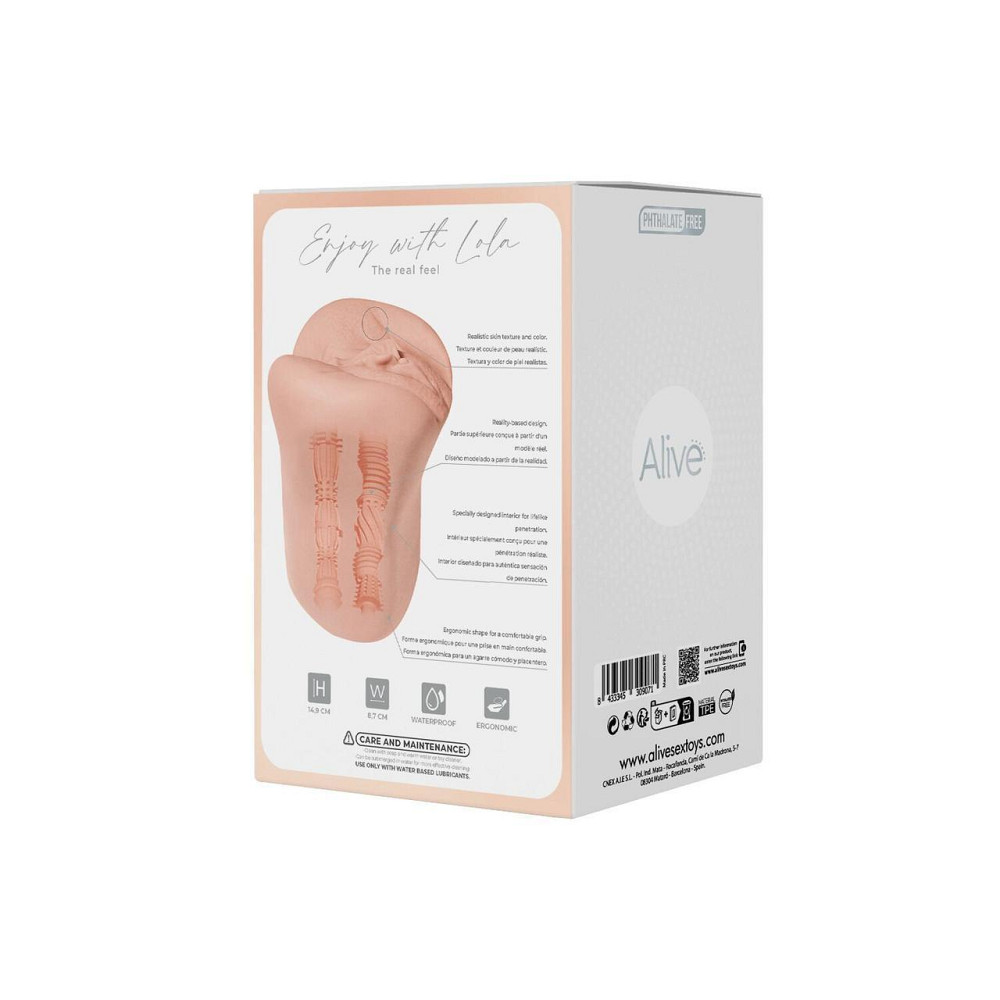 Мастурбатор-вагина + попка Alive Lola Super Realistic Masturbator L Flesh, два канала, реалистик Sex Aura Киев - изображение 9